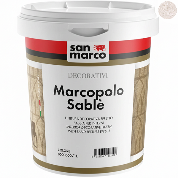 SAN Marco Marcopolo sable' Argento Finitura Decorativa Effetto Sabbia